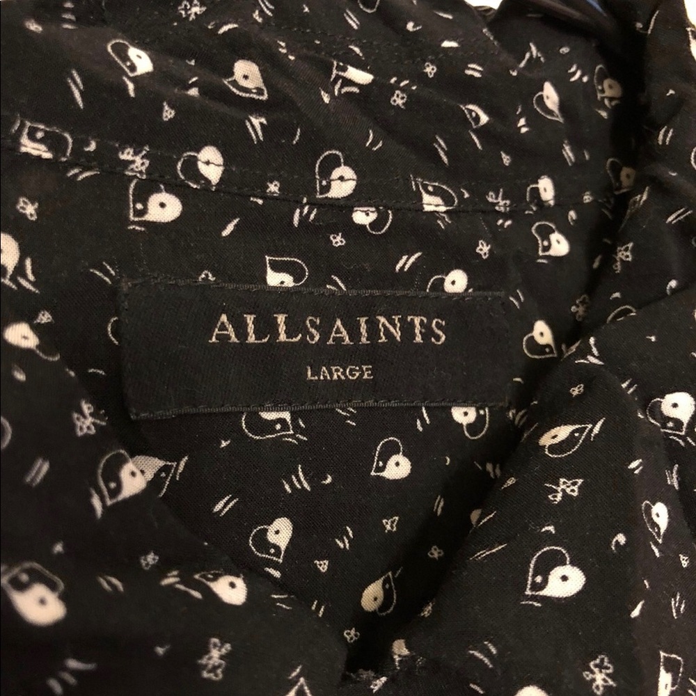 All Saints Viscose Button Up